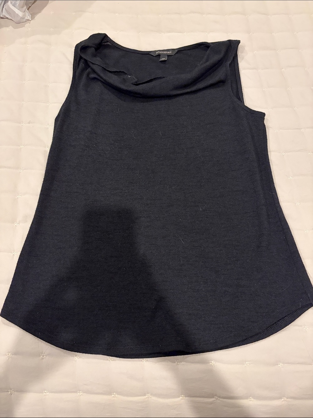 Banana Republic Black Sleeveless Cowl Neck Tank